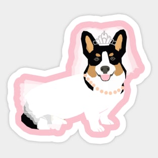 Tricolored Corgi Sticker